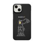 TM-3 Designの彫刻 × BEER（サモトラケのニケ）黒背景 Smartphone Case