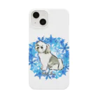 犬グッズの店しえるぶるーの冬のリース　雪の結晶　シーズー Smartphone Case