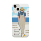 キッズモード某の海と麦わら帽の青年 iPhone Smartphone Case