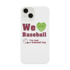 キッズモード某のWe love Baseball(レッド) スマホケース