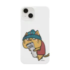 猫とネコ犬のちゃとらのおっさん 競馬場へ行く Smartphone Case