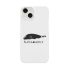 どじょっこくらぶのBLACK★GHOST　くろちゃん　ブラックゴースト スマホケース