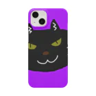 m(･∀･)の黒猫のサクラ Smartphone Case