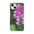 m(･∀･)の濃いピンクの花 Smartphone Case