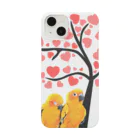 デザイン堂しまえながのインコちゃんのお花見デート Smartphone Case