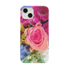 ナチュラルフラワーのバラの花束 Smartphone Case