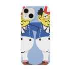Nobby's SUZURI shopの双子のおじさん（ブルーバック） Smartphone Case