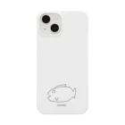 GAHAKU SHOPのGAHAKU_左向きの魚_bk_case スマホケース