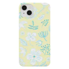 yumeyumeの 北欧風ブルーとイエローの花柄 Smartphone Case