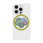 色重ね家紋／colorful_kamonの［色重ね家紋］丸に蔦 Smartphone Case