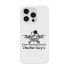touhu_channelの【Guy's】スマホケース とうふちゃんねるオリジナル スカルデザイン Smartphone Case