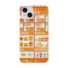 MELL MALLのハンバーガーメニュー総柄 iPhoneケース スマホケース