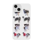 シーズーっぽいしろくろの犬たちのTAMA'S IPPAI Smartphone Case