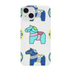 たま屋のダーラナホース　蒼、空色 Smartphone Case