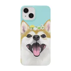 犬飼いLv1の柴犬と花冠 Smartphone Case