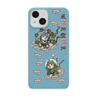 楽猫楽描しげ屋の風猫神雷猫神（にゃんこ） Smartphone Case