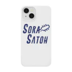 SoraSatohの青トンボ柄 - Sora Satoh ギターロゴ Smartphone Case