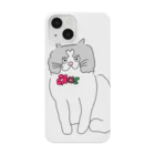 お髭ちゃんのおみせ。のおでこハート猫ちゃん Smartphone Case