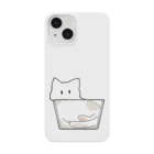 ふぅのねこは液体【白猫】 スマホケース