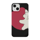 みにゆん　ねこのA loving puppy ~ black Smartphone Case