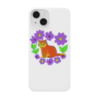 宇宙猫の花と猫 Smartphone Case