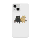 お髭ちゃんのおみせ。の寄り添い猫ちゃんず。 Smartphone Case