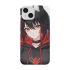 Red & Brack の狐耳パーカー Smartphone Case