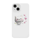 DECORの気づかいのできるネコ　ハート（ぷっくり風）ver. Smartphone Case