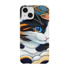 マッケンデジタルワールドの葛飾猫斎　猫名黒雪　浮世絵lofiアートパンクシティ　かわいいねこ Smartphone Case