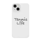 sports_tower スポーツタワーのテニス・TENNIS・ライフ・筆記文字・アイテム・デザイン・ラケット・ガット・イラスト・スポーツ・Tシャツ・サーブ・男子・女子・かっこいい・かわいい・選手・画像・ボール・王子・応援 スマホケース