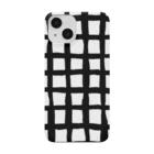 FUDE＿ICHIGO（水彩/筆文字作家）のBLACK CHECK-スマホケース iPhone Smartphone Case