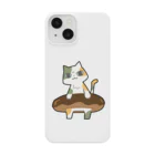 うさやのドーナツをゲットしてご満悦の猫 スマホケース