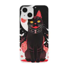 猫子猫の月と黒猫 Smartphone Case