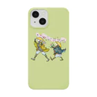 GOODS SHOP【そぞろな小窓】 SUZURI店の【ぎがと花も団子も】《若菜》iphoneケース Smartphone Case