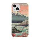 和柄屋 - WAGARAYAの富士山　Mt.Fuji traditional Japanese pattern スマホケース