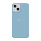 「Birth Day Colors」バースデーカラーの専門店の9月23日の誕生色「スカイ・ブルー」 iPhone Smartphone Case