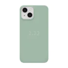 「Birth Day Colors」バースデーカラーの専門店の2月22日の誕生色「カメオ・グリーン」 iPhone Smartphone Case