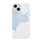 Yanagiya Kosanjiの北海道_TextMap_青色グラデーション Smartphone Case