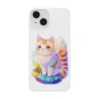 dolphineの上目遣いで見上げるrainbow cute cat Smartphone Case