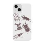 23_drawingのカブトムシとクワガタ Smartphone Case