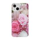 meke flowersのピンクローズのガーリーなフラワーアレンジ Smartphone Case