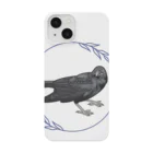 やちよ｜リアル鳥イラストのハシボソガラスさん Smartphone Case