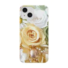 meke flowersのレモンイエローとアップルグリーン　ローズシリーズ Smartphone Case