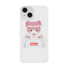 Noah^2の某ブランドから怒られそうなTシャツを着た女の子 スマホケース