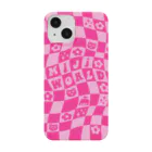 ミジワールドSUZURIショップのくねくね 💗 Pink スマホケース