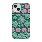 _Anzuの3D 花々 Green Smartphone Case