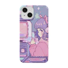 Sy Designのドット絵  ピンクの少女 Smartphone Case