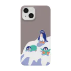 山口馬力のペンギンの親子(グレー) Smartphone Case