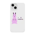 天十里SHOPのI love rabbits. スマホケース