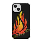 ArayashikI_Japanの炎-Blazing Fire-【スマホケース】黒 Smartphone Case